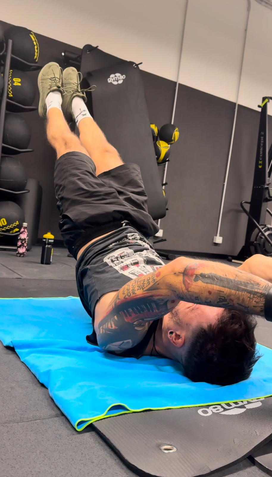 Allenamento in palestra con Matteo Campagna